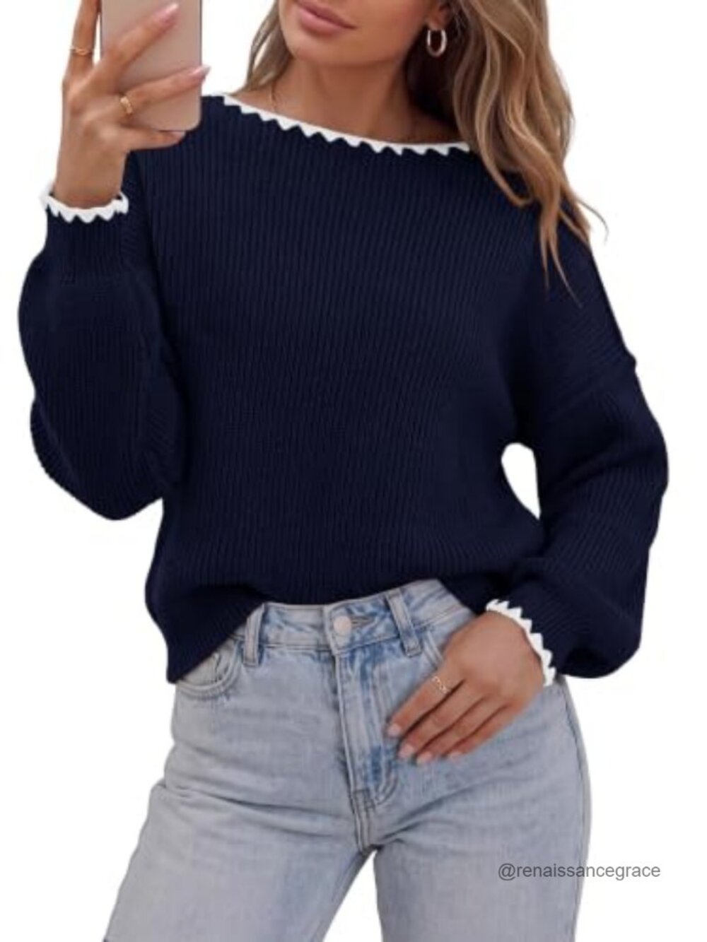 Womens Oversized Ribbed Knit Sweater Off Shoulder Long Sleeve Pullover